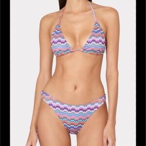 Milly Barcelona Metallic Chevron Bikini Set